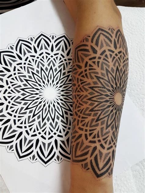 mandala tattoo dotwork|More.